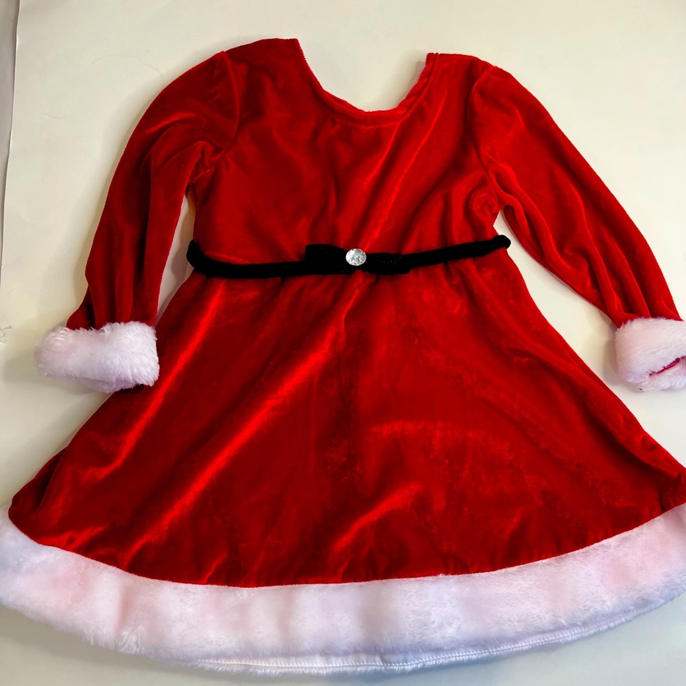 La Princess Red Velvet Kids Christmas Dress size 24 mo
